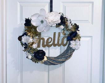 Custom Wreath, Personalized Wreath, Custom Decor, Personalized Decor, Decorations, Home Decor, Outdoor Decor, Door Decoration, Wreath
