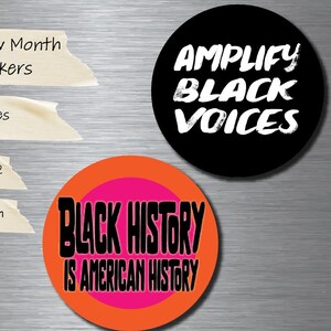 Black History Vinyl Stickers | Black History Month | Amplify Black Voices | Black History is American History | Laptop Stickers