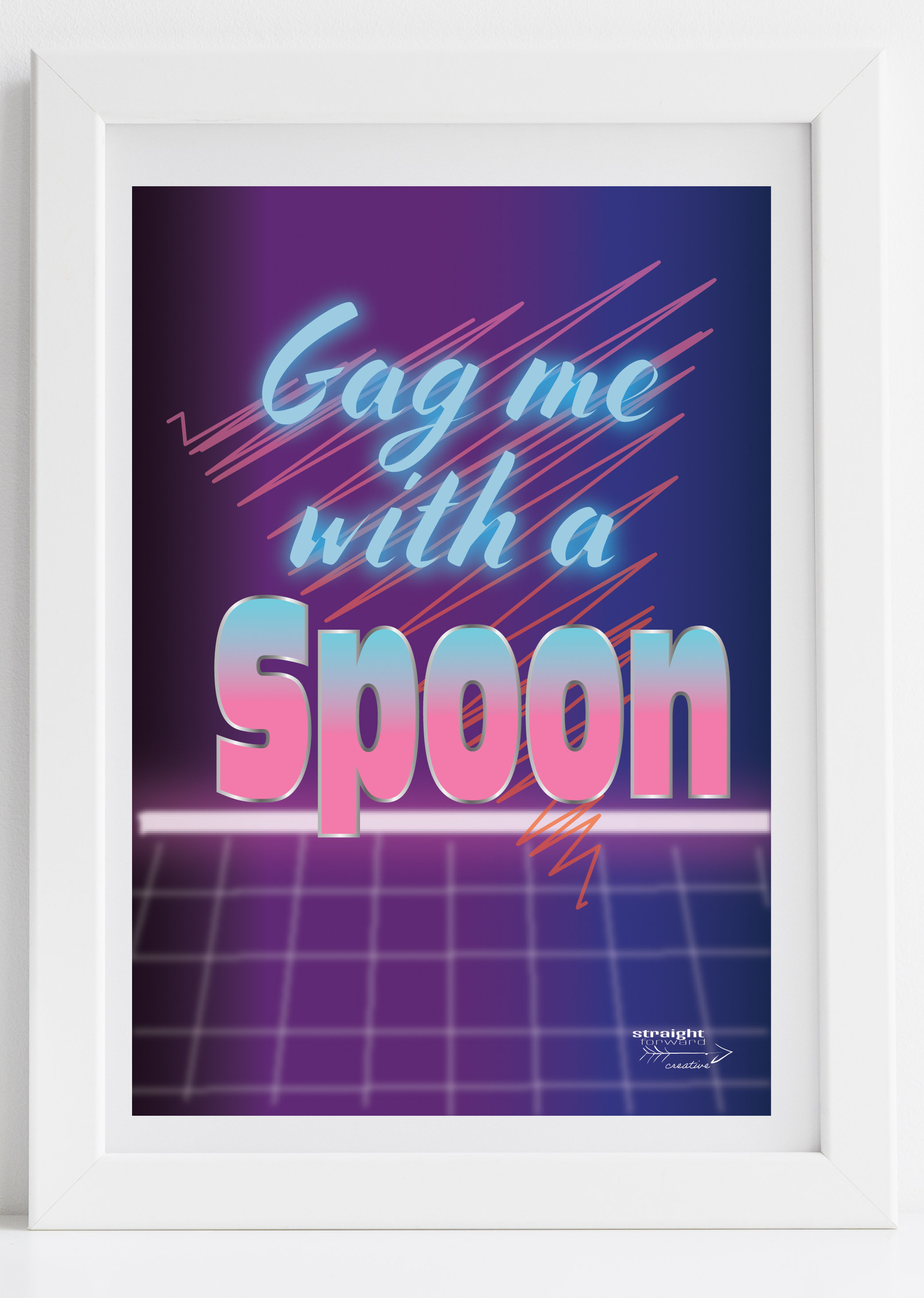 Gag Me With a Spoon 80s Print - Etsy Israel
