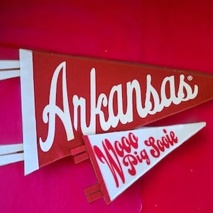 Customizable Arkansas Razorback Felt Pennants - Licensed Product