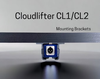 Wolken Mikrofone Cloudlifter CL-1 / CL-2 Tischhalterung | Reversible Retention Security Clips | Eng anliegende Passform | Schrauben enthalten.