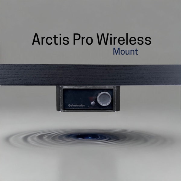 Steel Series Arctis Pro Wireless Desk Mounting Bracket / Retention Security Clips / Snug Fit / Tornillos incluidos.