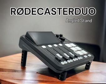 Rode RODECASTERDUO Stand - Increase Viewing Angle -  Desk Stand - Audio Device Riser - Screws included, Easy Assembly - Color Options