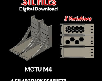 Digital Download 1.5U Rack Mount Kit for MOTU M4 STL Files – 3 Variants Studio Rack Mount Accessory