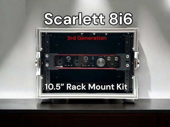 Rack Mount Kit for Focusrite Scarlett 8i6 3rd Gen - 10.5