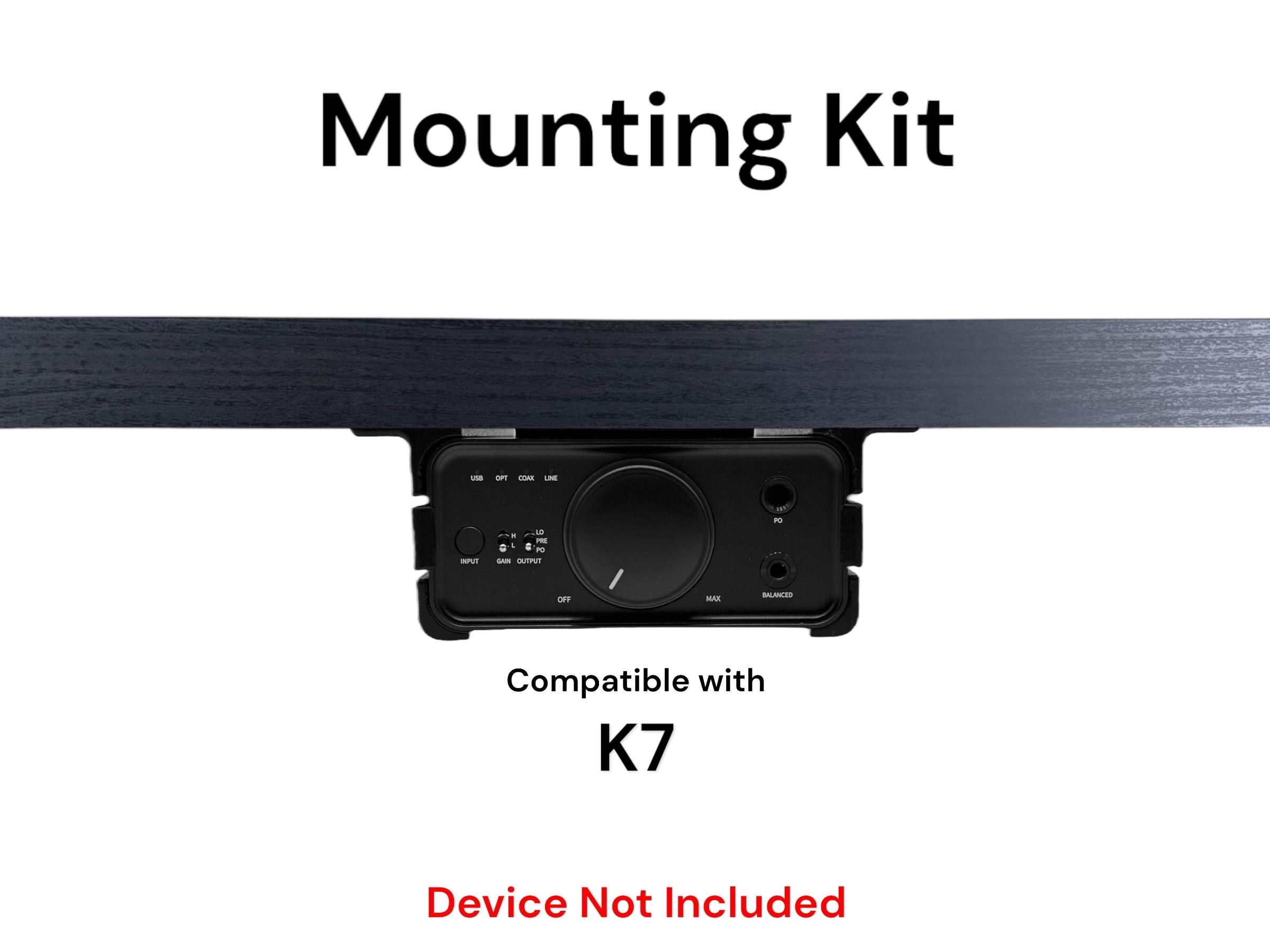 FiiO K7 用デスクマウントキット - リバーシブル保持クリップ付きの