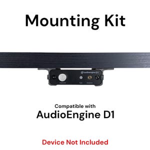 Desk Mount Kit for AudioEngine D1 Amp and Dac - Under Desk Mount Brackets with Reversible Clips - Secure Mounting Accessories