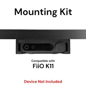 Desk Mount Kit for FiiO K11 - Under Desk Mount Bracket with Reversible Clip - Secure Mounting Accessories