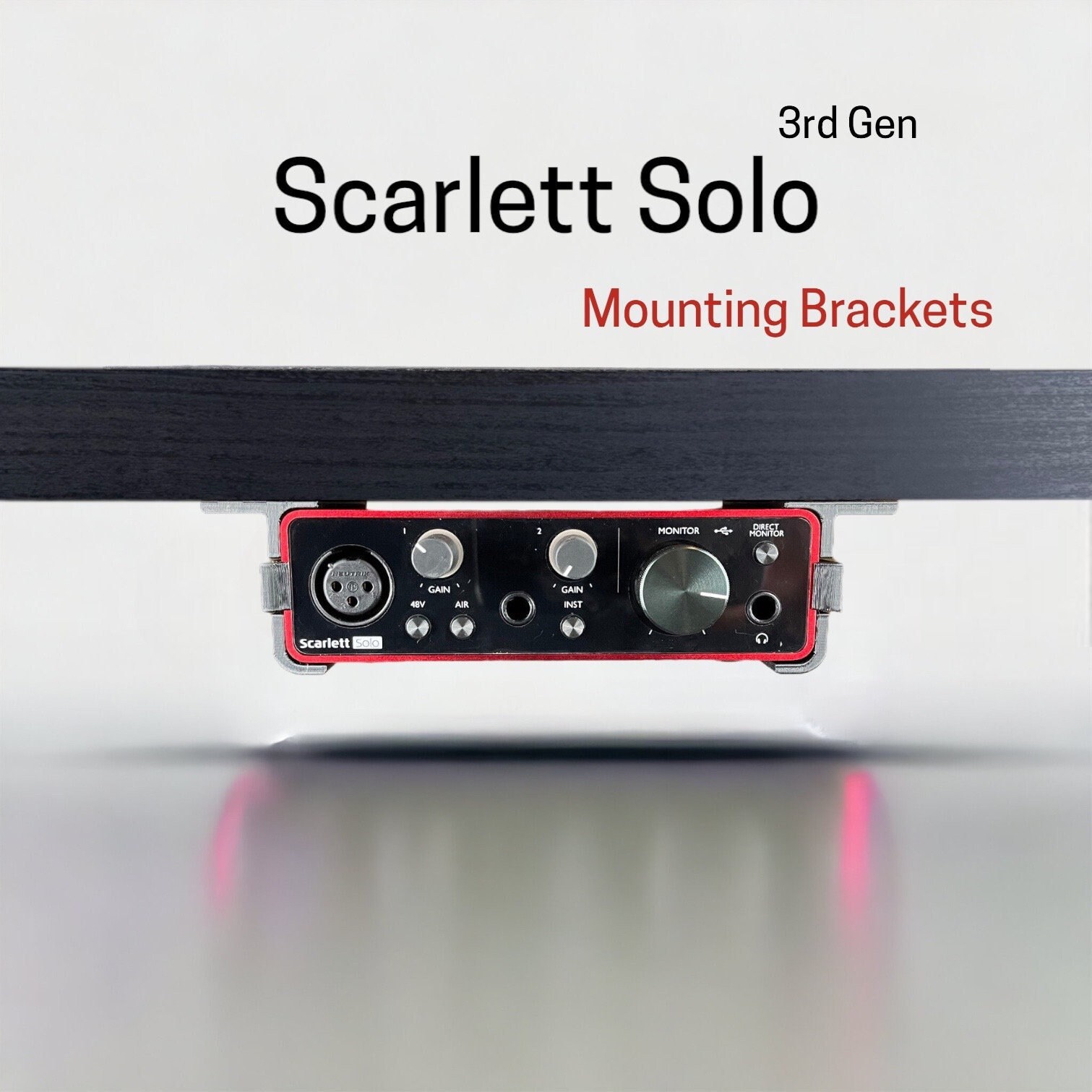 Focusrite Scarlett Solo 3rd Generation Desk Mounting Bracket