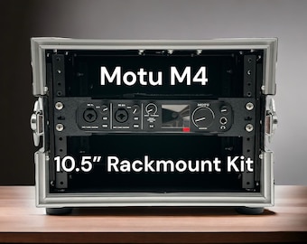Motu M4 10,5-Zoll-Rack Mount Kit, PETG-Halterungen, Gummibänder, Strap - Studioaufnahme Zubehör & Rack-Montage