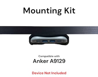 Desk Mount Kit for Anker Nano A9129 6-in-1 Charger - Secure Brackets for Cable Management and Organized Workspace Setup