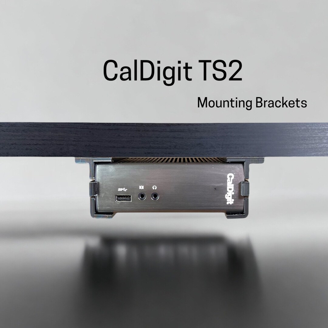 Caldigit Thunderbolt Station 2 TS2 Desk Mounting Bracket Reversible