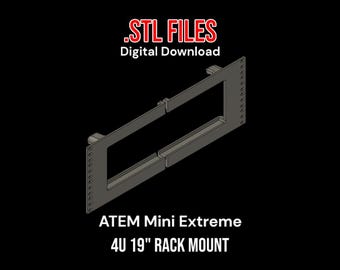 DIGITALER DOWNLOAD - Rack Mount Kit für ATEM Mini Extreme & Sdi - .stl Dateien