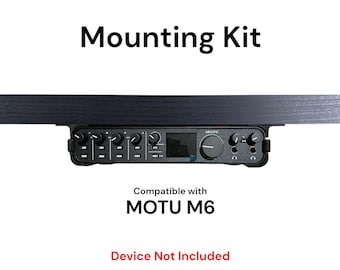 MOTU M2 専用ブラケット付き Motu M6用デスクマウントキット - リバーシブルクリップ付き