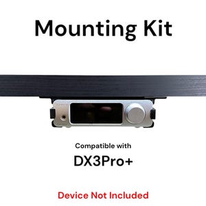 Desk Mount Kit for Topping DX3Pro+ - Under Desk Mount Brackets with Reversible Clips - Secure Mounting Accessories