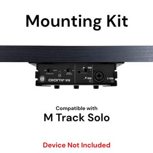 Kit de montagem de mesa para M-Audio M-Track Solo - Suportes de montagem sob a mesa com clipes reversíveis - Acessórios de montagem seguros