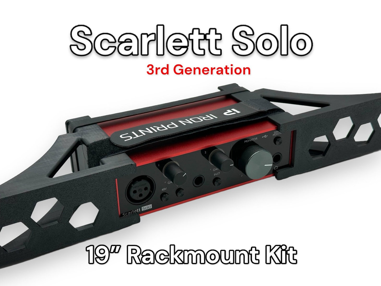 Focusrite Rack Mount Interface Rack Mount Kit for Focusrite Scarlett Solo 3rd Gen, 19