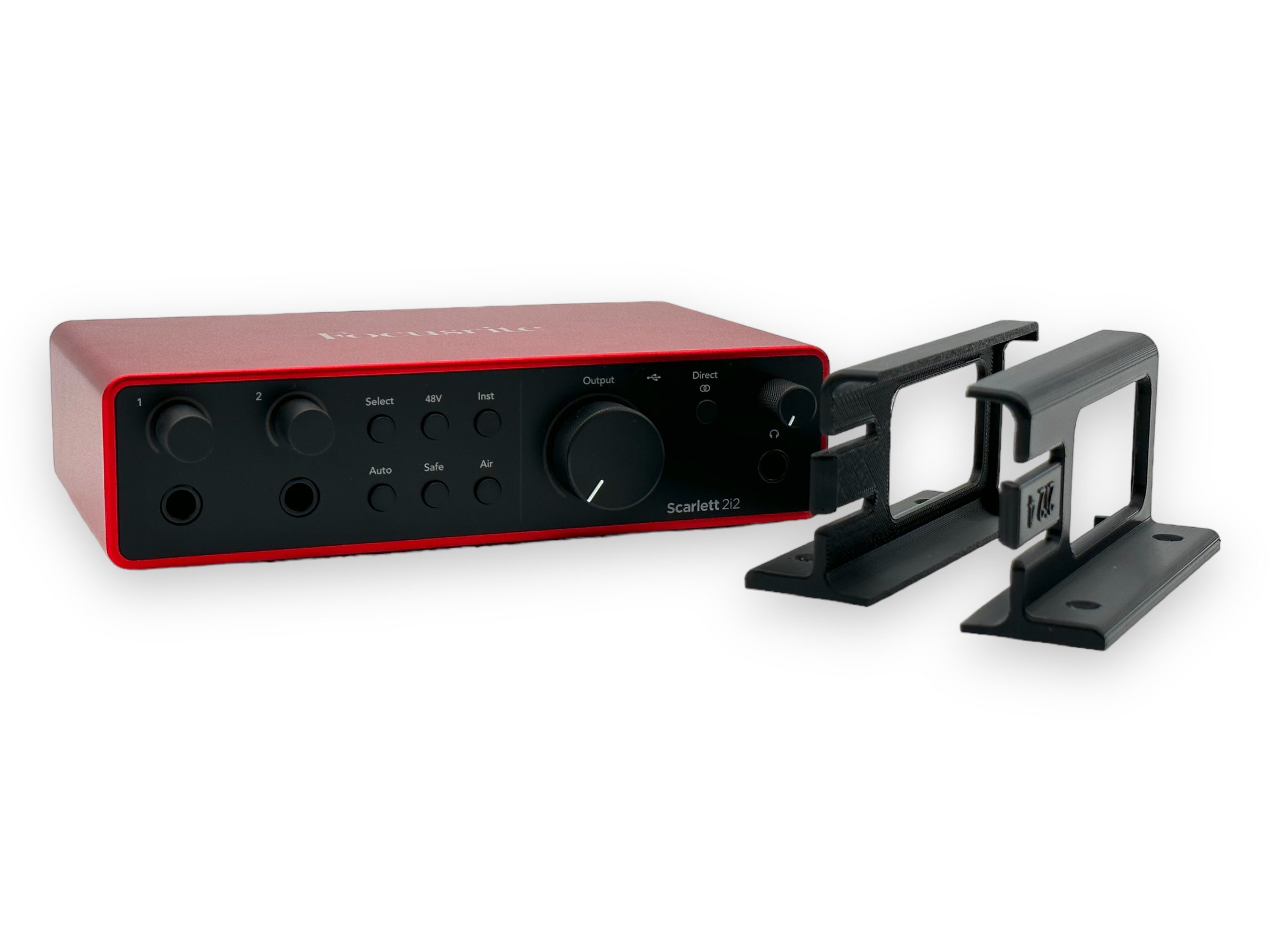 Focusrite Rack Mount Interface Desk Mount Kit for Focusrite Scarlett 2i2 (4th Gen) - Under Desk Mount ...