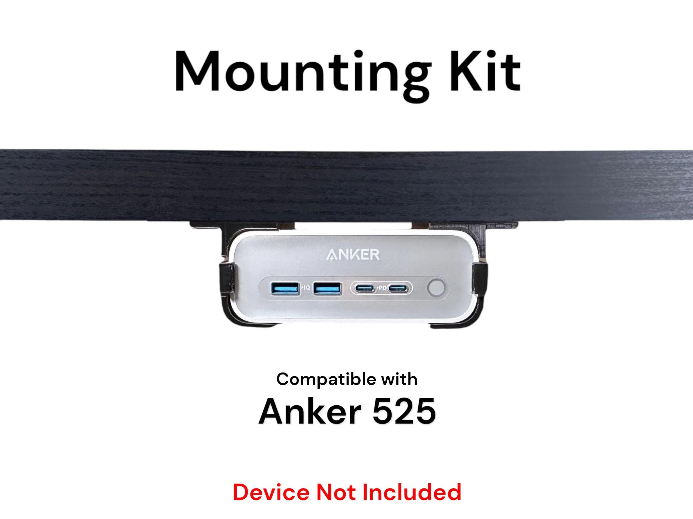 Desk Mount Kit for Anker 525 Charger - Under Desk Mount Brackets