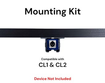 Desk Mount Kit for Cloudlifter CL-1 / CL-2 - Under Desk Mount Brackets with Reversible Clips - Secure Mounting Accessories