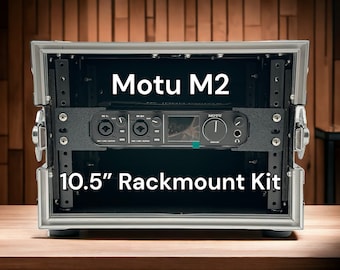 Motu M2 10,5 Zoll Rack Mount Kit, PETG-Halterungen, Gummibänder, Gurt - Studioaufnahme Zubehör & Rack-Montage