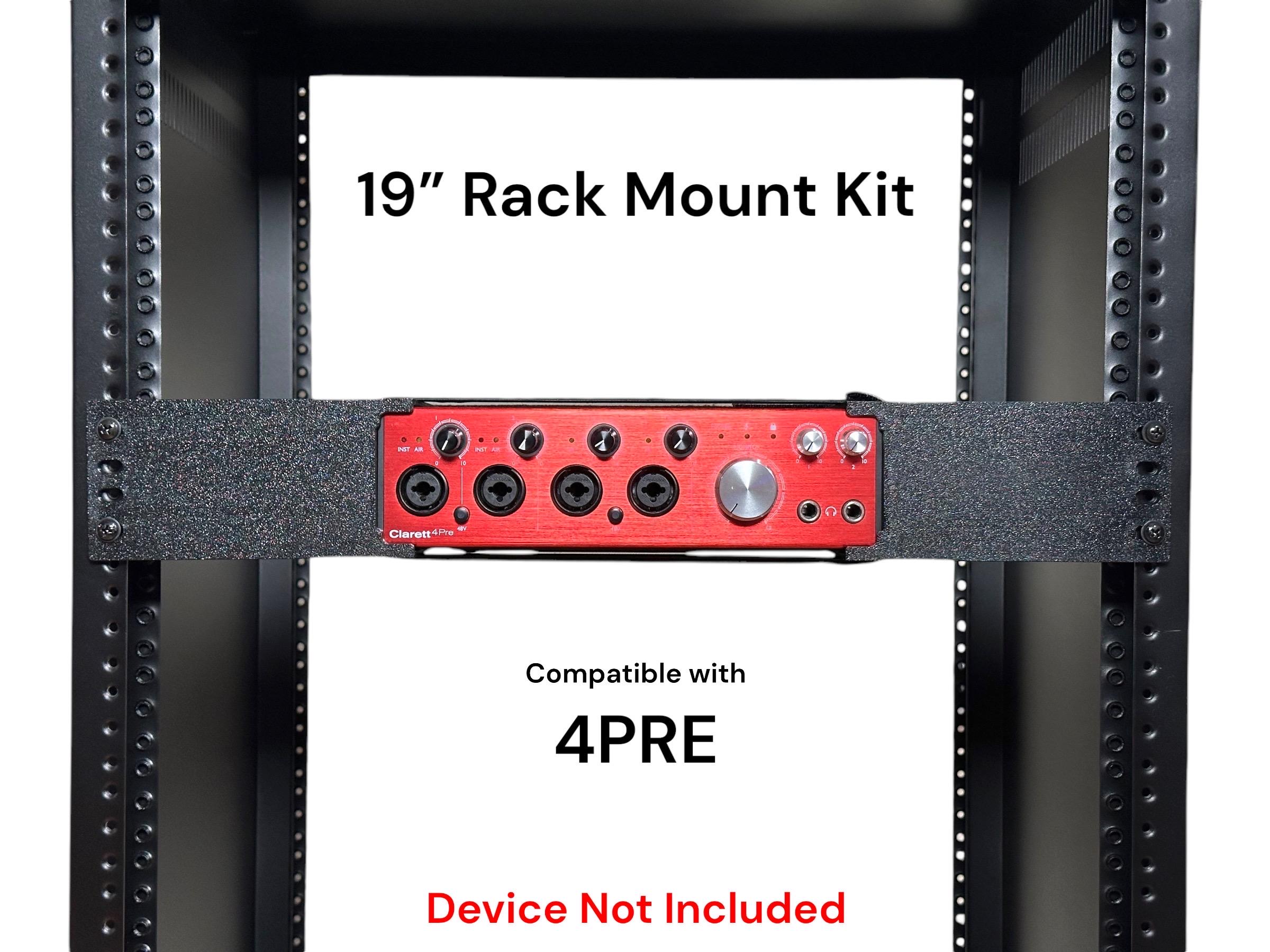 Clarett 4PREオーディオインターフェース用ラックマウントキット - 19 