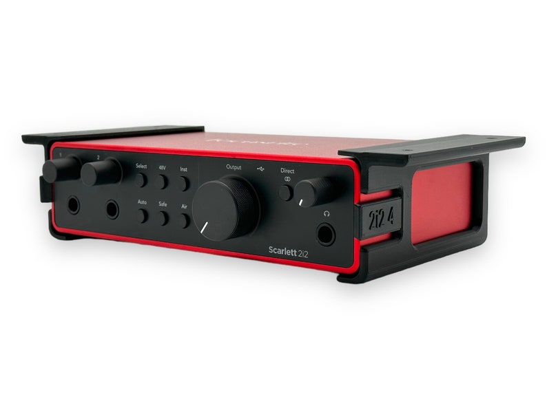 Focusrite Rack Mount Interface Desk Mount Kit for Focusrite Scarlett 2i2 (4th Gen) - Under Desk Mount ...