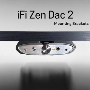 iFi Zen Dac v2 Desk Mounting Bracket | Reversible | Retention Security Clips | Snug Fit | Screws included.