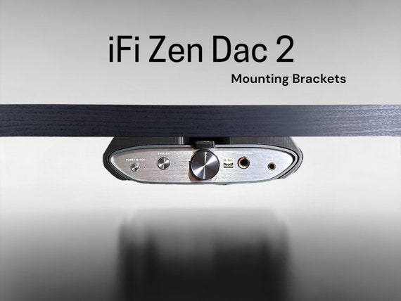 Ifi Zen Dac V2 Desk Mounting Bracket Reversible Retention Security Clips  Snug Fit Screws Included. 