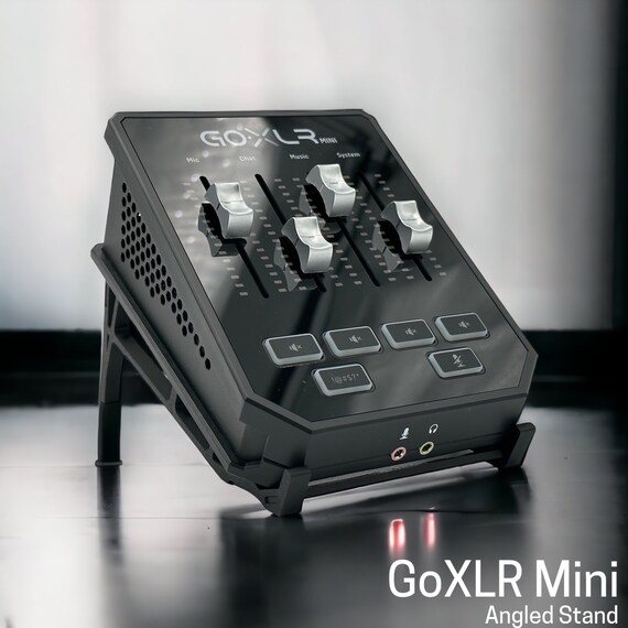 3D gedruckter GoXLR MINI Ständer. Dickere Stäbe. Für GoXLR Mini Erhöhen Sie  den Betrachtungswinkel Zusätzliche Stange enthalten Rutschfeste Gummifüße -  .de