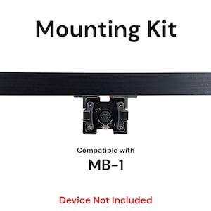 Desk Mount Kit for Coda Music MB-1 Activator - Under Desk Mount Brackets with Reversible Clips - Secure Mounting Accessories