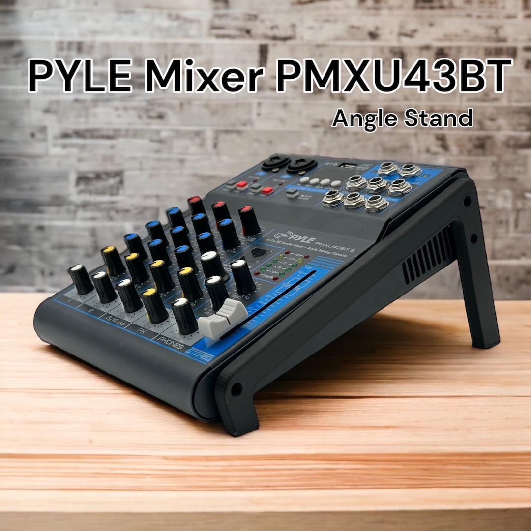 PYLE Mixer PMXU43BT Stand Increase Viewing Angle Desk Stand Audio