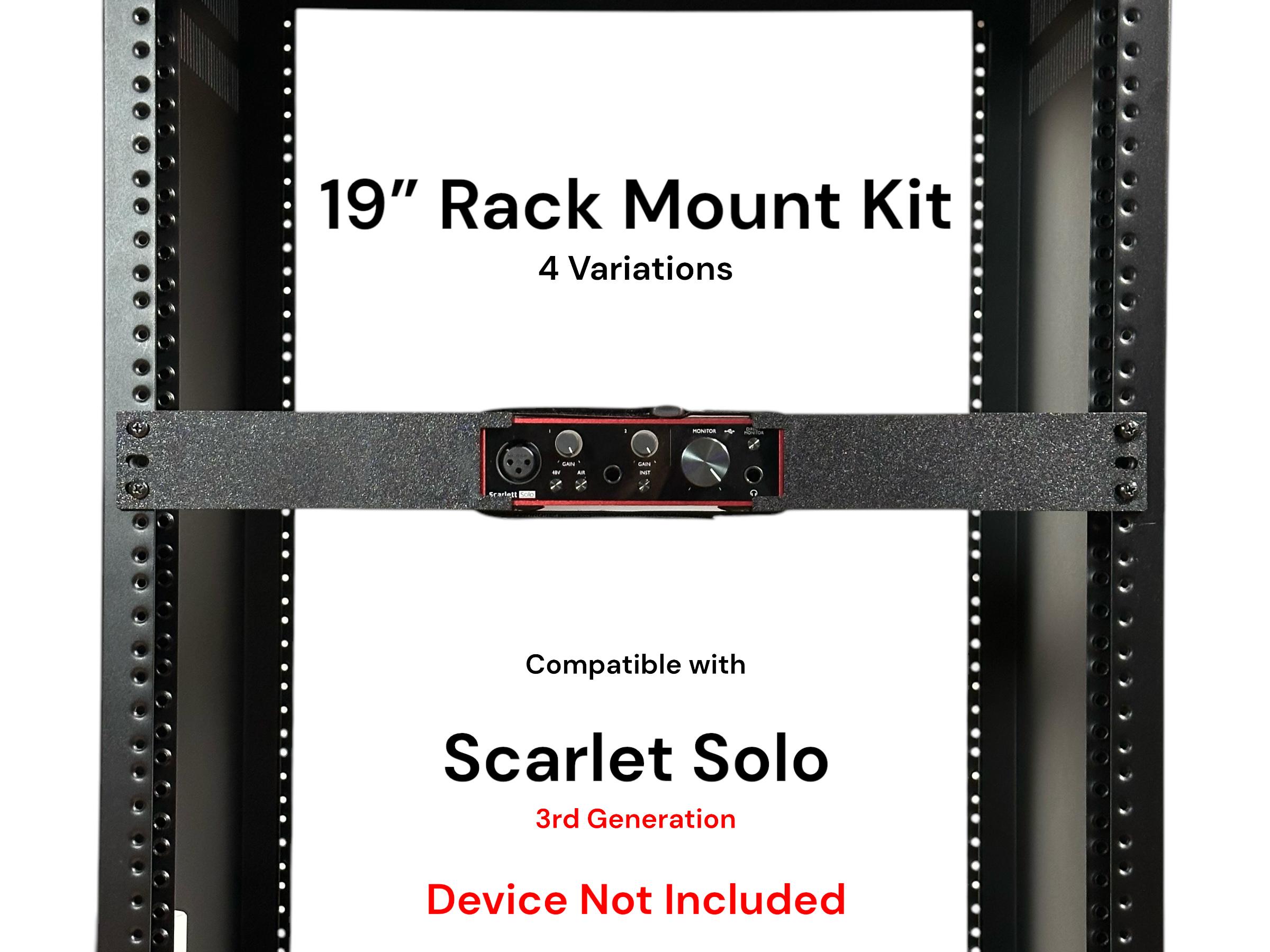 Rack Mount Kit for Focusrite Scarlett Solo 3rd Gen, 19