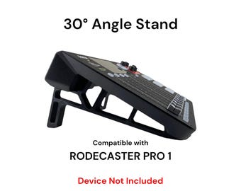 Desk Stand for Rode RodeCaster Pro - Angled Stand with Cable Management - Enhanced Audio Interface Setup