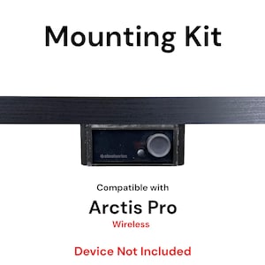Kit de montaje de escritorio para concentrador inalámbrico SteelSeries Arctis Pro: soporte de montaje con ajuste seguro y acceso a la batería: accesorios de audio