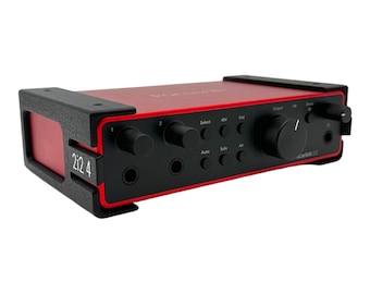 Under Desk Mount for Focusrite Scarlett 2i2 Gen 4 USB Audio Interface with Mounting Screws; 3 Color Options; Reversible; Easy Installation;