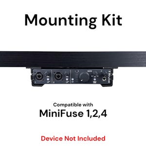 Desk Mount Kit for Arturia MiniFuse 1, 2, & 4 - Under Desk Mount Brackets with Reversible Clips - Secure Mounting Accessories