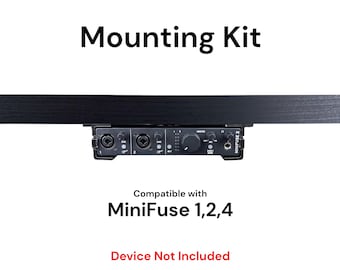 Desk Mount Kit for Arturia MiniFuse 1, 2, & 4 - Under Desk Mount Brackets with Reversible Clips - Secure Mounting Accessories