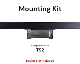 Kit de montaje de escritorio para CalDigit Thunderbolt Station 2 TS2: soportes de montaje con clips de retención reversibles: accesorios de montaje debajo del escritorio