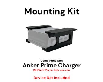 Desk Mount Kit for Anker Prime Charger 250W Version - Under Desk Mount Brackets  - Secure Mounting Accessories