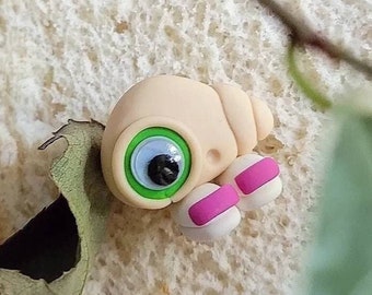 Marcel The Shell With Shoes On - Polymer Clay