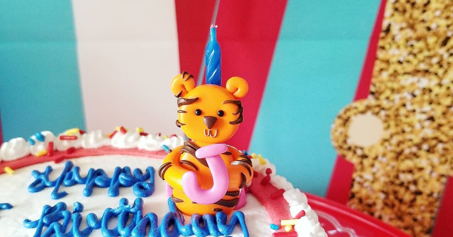 Custom Birthday Cake Topper/candle Holder Kid's Birthday Etsy