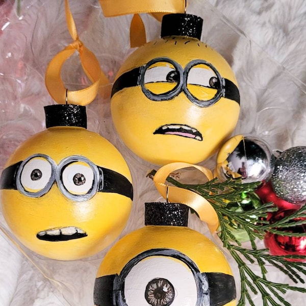 Minion Ornaments - Etsy