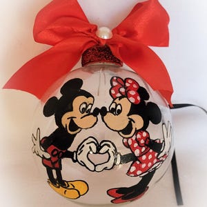 MICKEY and MINNIE Heart Ornament