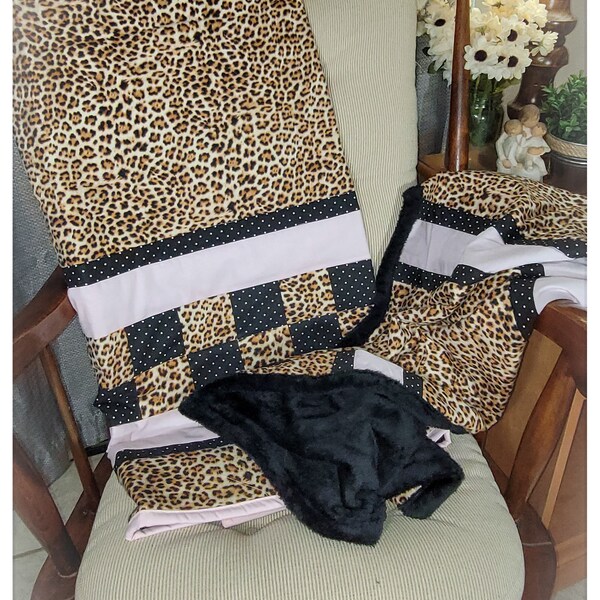 Leopard Crib Bedding Etsy