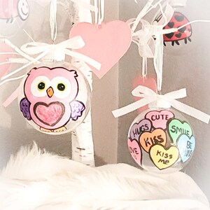 VALENTINE&#39;S Day Tree Decor Love Bugs Ornament Set