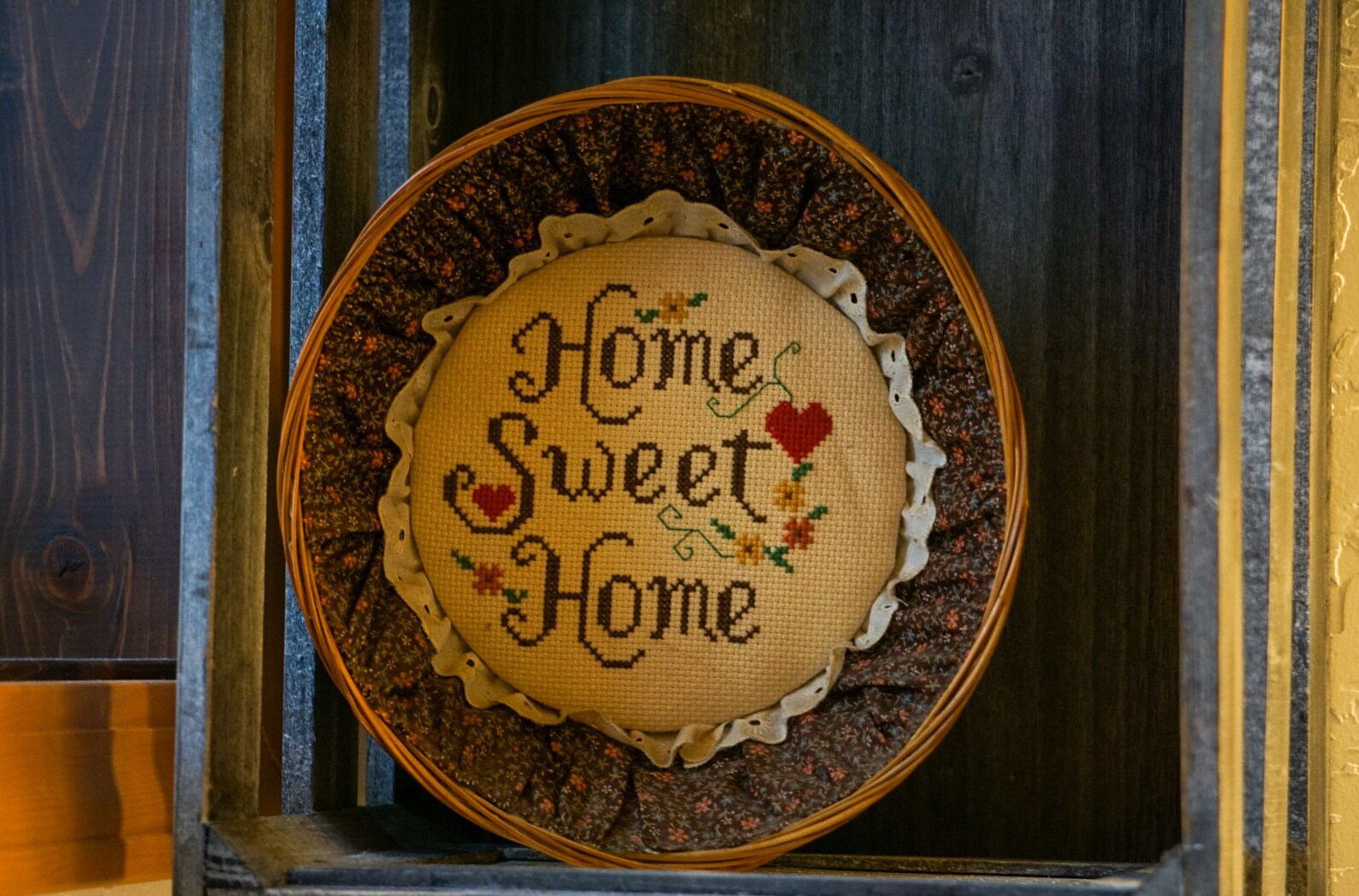 Home Sweet Home Embroidery Vintage Home Decor Embroidered Etsy