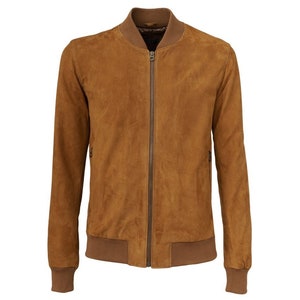 Soft Genuine Lambskin Suede Leather Jacket Color Brown Jacket - Etsy