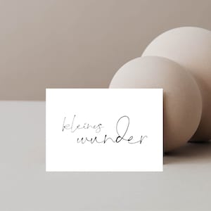 Karte | kleines Wunder | Schwangerschaft verkünden | wir bekommen ein Baby | Geburtskarte | Karte schwanger | Karte Geburt | Baby Karte