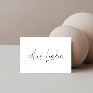 Karte | alles Liebe | Geburtstagskarte | kleine Aufmerksamkeit | Abschiedsgeschenk | Zukunftswünsche | Happy Birthday | schlichte Karte